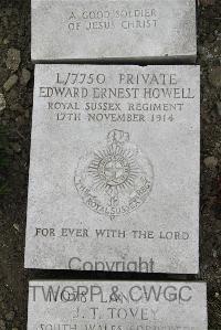 Boulogne Eastern Cemetery - Howell, Edward Ernest