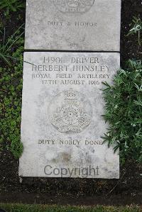 Boulogne Eastern Cemetery - Hunsley, Herbert