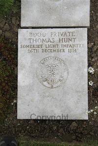 Boulogne Eastern Cemetery - Hunt, Thomas