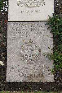 Boulogne Eastern Cemetery - Hutton, William