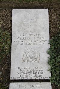 Boulogne Eastern Cemetery - Hyam, William