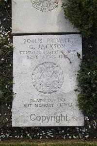 Boulogne Eastern Cemetery - Jackson, George