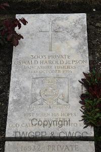 Boulogne Eastern Cemetery - Jepson, Oswald Harold