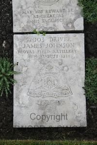 Boulogne Eastern Cemetery - Johnson, James