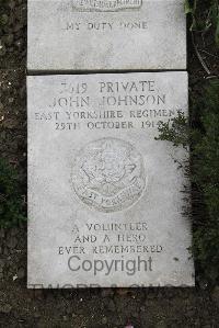 Boulogne Eastern Cemetery - Johnson, John