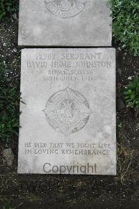 Boulogne Eastern Cemetery - Johnston, David Hume