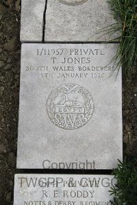 Boulogne Eastern Cemetery - Jones, T