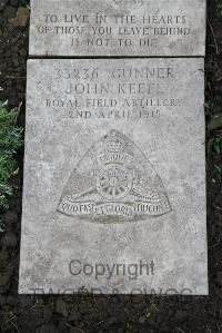 Boulogne Eastern Cemetery - Keefe, John