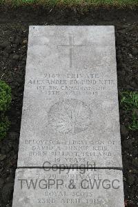 Boulogne Eastern Cemetery - Keir, Alexander Edmund