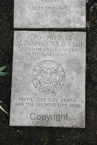 Boulogne Eastern Cemetery - Kemp, Alexander McDonald