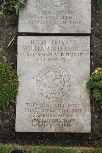 Boulogne Eastern Cemetery - Kirkbride, William