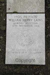 Boulogne Eastern Cemetery - Laing, William Henry