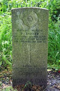 Glasgow (St. Kentigern's) Roman Catholic Cemetery - Barker, Patrick