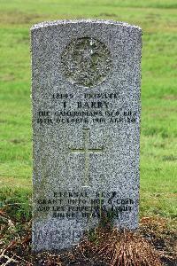 Glasgow (St. Kentigern's) Roman Catholic Cemetery - Barry, T