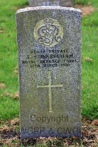 Glasgow (St. Kentigern's) Roman Catholic Cemetery - Cunningham, J