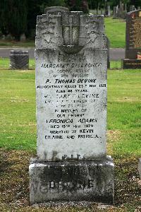 Glasgow (St. Kentigern's) Roman Catholic Cemetery - Devine, Thomas