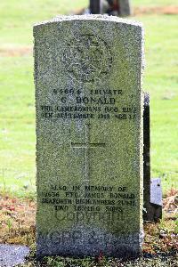 Glasgow (St. Kentigern's) Roman Catholic Cemetery - Donald, George