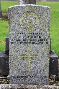 Glasgow (St. Kentigern's) Roman Catholic Cemetery - Leonard, J