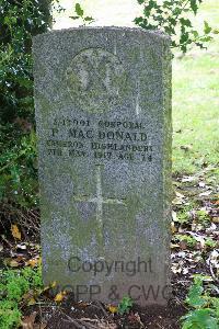 Glasgow (St. Kentigern's) Roman Catholic Cemetery - MacDonald, Peter