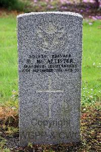 Glasgow (St. Kentigern's) Roman Catholic Cemetery - McAllister, Darliel