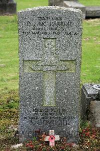 Glasgow (St. Kentigern's) Roman Catholic Cemetery - McCarroll, Patrick Joseph