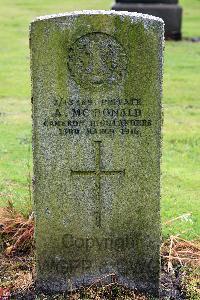 Glasgow (St. Kentigern's) Roman Catholic Cemetery - McDonald, A