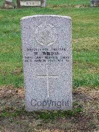 Glasgow (St. Kentigern's) Roman Catholic Cemetery - Wilson, W