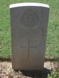 Gaza War Cemetery - Barnard, John Frederick