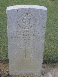 Gaza War Cemetery - Baxter, W