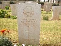 Gaza War Cemetery - Bebbington, Alan Kenneth