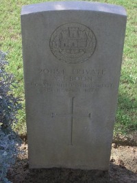 Gaza War Cemetery - Boon, A J