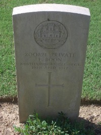 Gaza War Cemetery - Boon, F