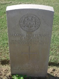 Gaza War Cemetery - Bown, E E