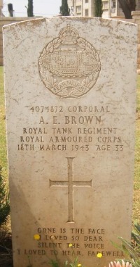 Gaza War Cemetery - Brown, Albert Edward