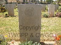 Gaza War Cemetery - Brown, W E