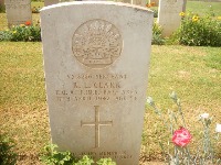 Gaza War Cemetery - Clark, Reginald Leslie