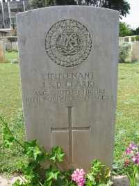 Gaza War Cemetery - Clarke, John Seymour Denison