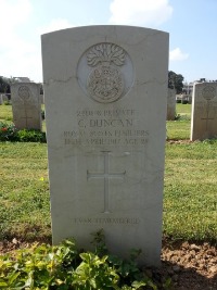 Gaza War Cemetery - Duncan, C