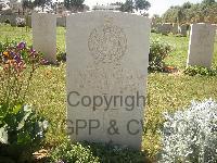 Gaza War Cemetery - Dunn, Charles Nelson