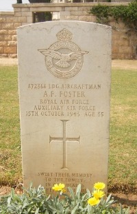 Gaza War Cemetery - Foster, Arthur Frederick