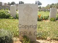 Gaza War Cemetery - Gilbertson, J