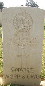 Gaza War Cemetery - Henery, Hewett Walter Lewis