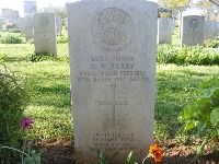 Gaza War Cemetery - Parry, O W