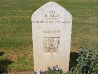 Gaza War Cemetery - Diaj, M