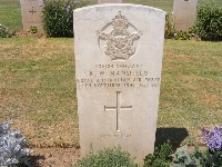 Gaza War Cemetery - Mansfield, Keith Warren