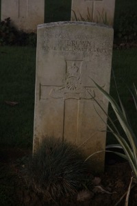 Aubigny Communal Cemetery Extension - Brown, S