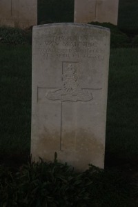 Aubigny Communal Cemetery Extension - Manning, William Valentine