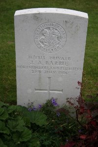 Gordon Dump Cemetery Ovillers-La Boisselle - Barrie, J A