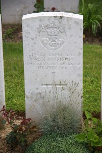 Gordon Dump Cemetery Ovillers-La Boisselle - Brimson, William Thomas