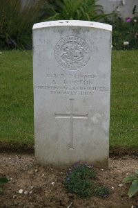 Gordon Dump Cemetery Ovillers-La Boisselle - Burton, A